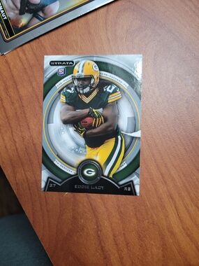 Topps Green and Yellow Green Bay Packers Eddie Lacy Football Card
